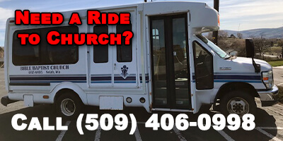 Call (509) 406-0998 to get a ride to church